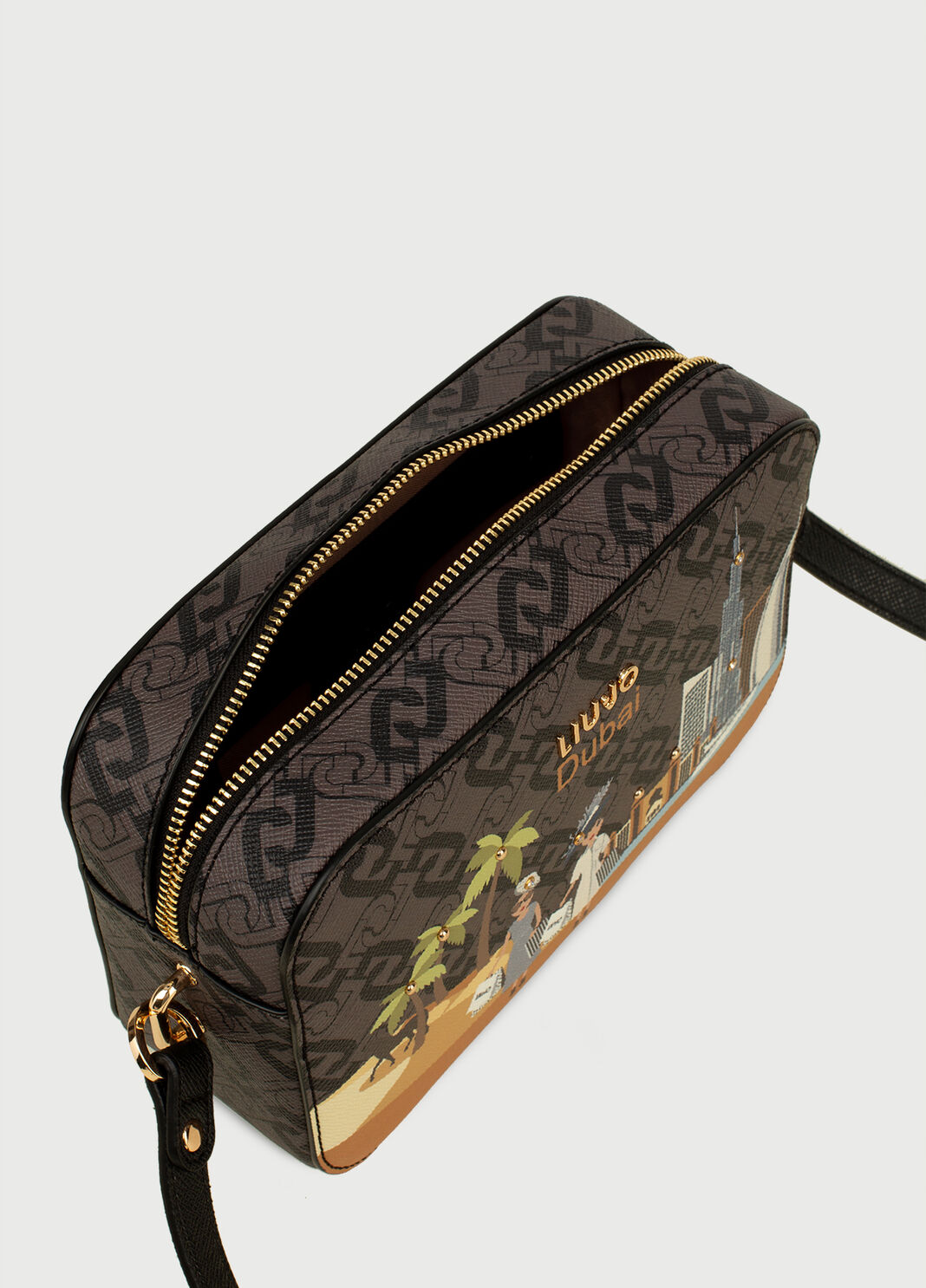 Crossbody bag with city Brown Liu Jo - large image number 4