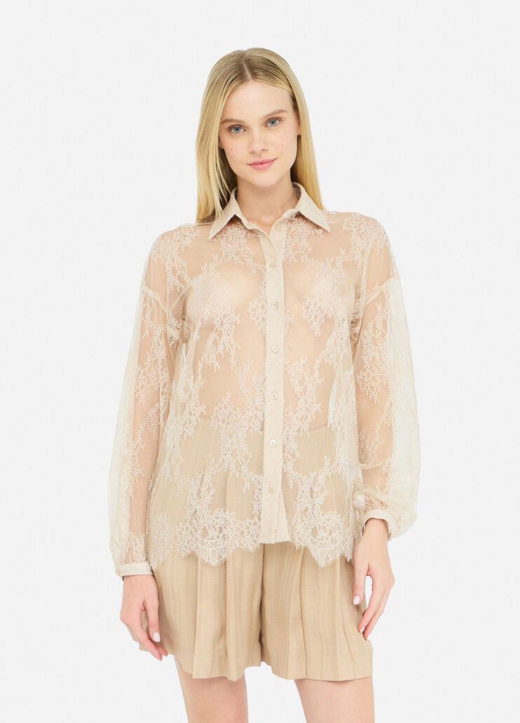 Lace shirt beige Liu Jo - medium Lace shirt beige Liu Jo - medium