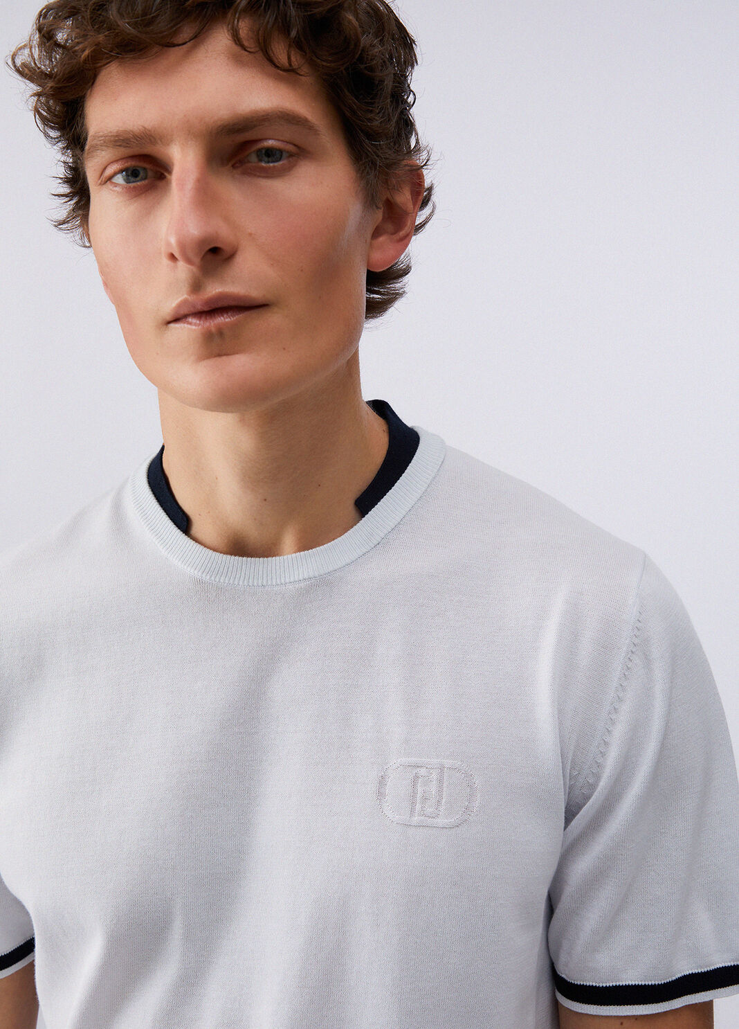 Knit T-shirt light blue Liu Jo - large image number 4