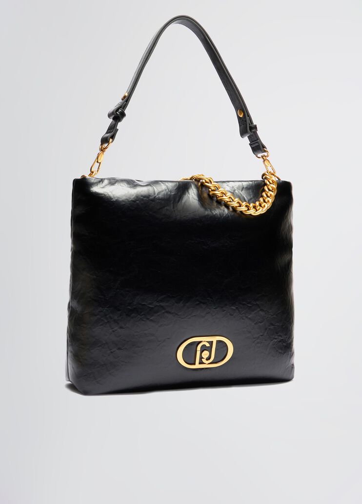 Bolso hobo mediano LaPuffy negro Liu Jo - large image number 2 Bolso hobo mediano LaPuffy negro Liu Jo - large image number 2