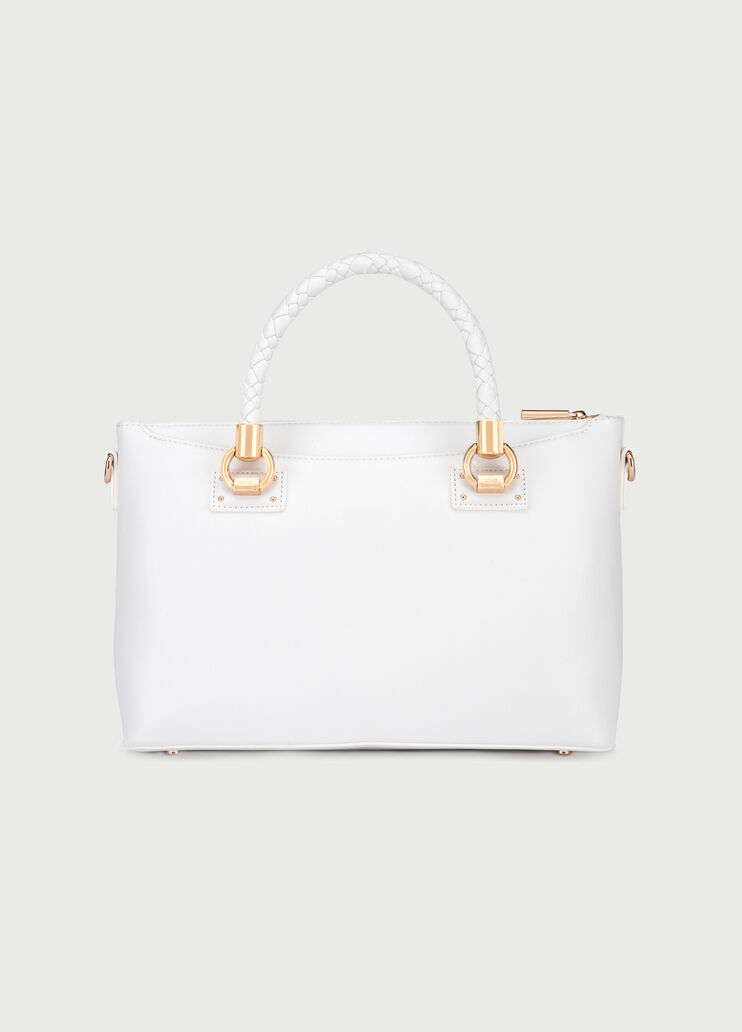Bag with braided handles Wool White Liu Jo - large image number 3 Bag with braided handles Wool White Liu Jo - large image number 3
