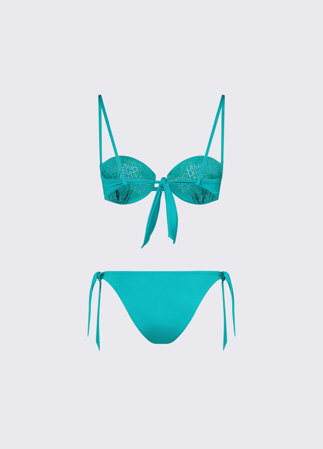 Balconette Bikini Top and Bottoms light blue Liu Jo - large image number 7