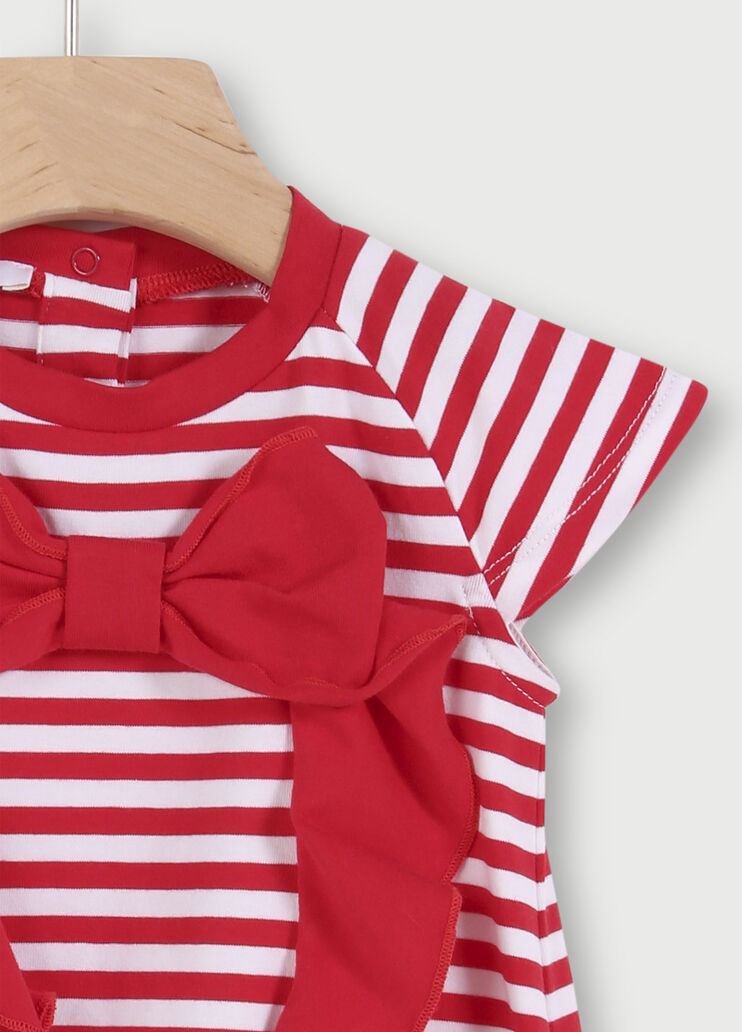 Vestito da neonata a righe Bianco/rosso Liu Jo - large image number 2