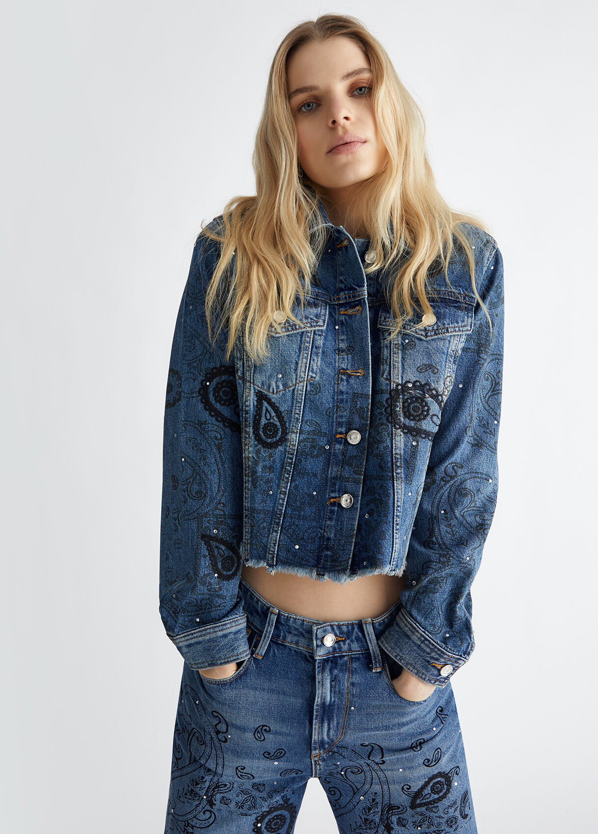 Liu jo denim jacket store