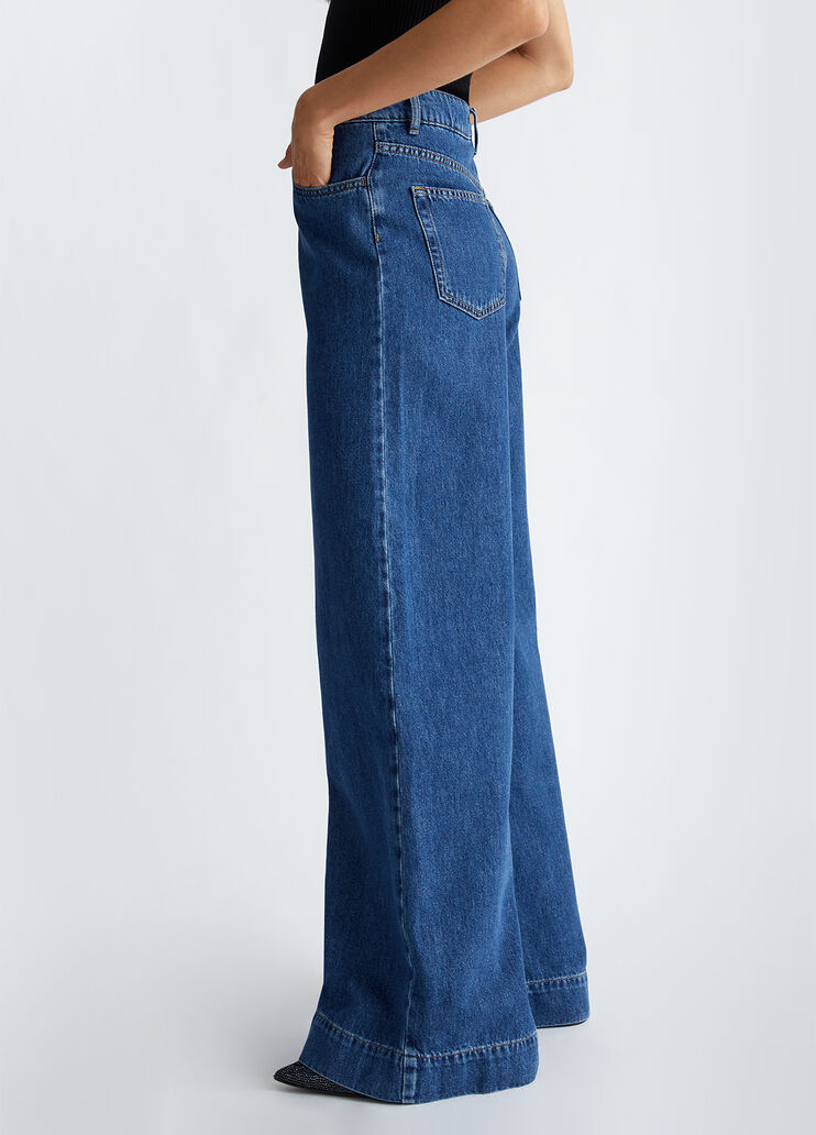 Flare-Jeans aus Baumwolle Blau Liu Jo - large image number 2 Flare-Jeans aus Baumwolle Blau Liu Jo - large image number 2