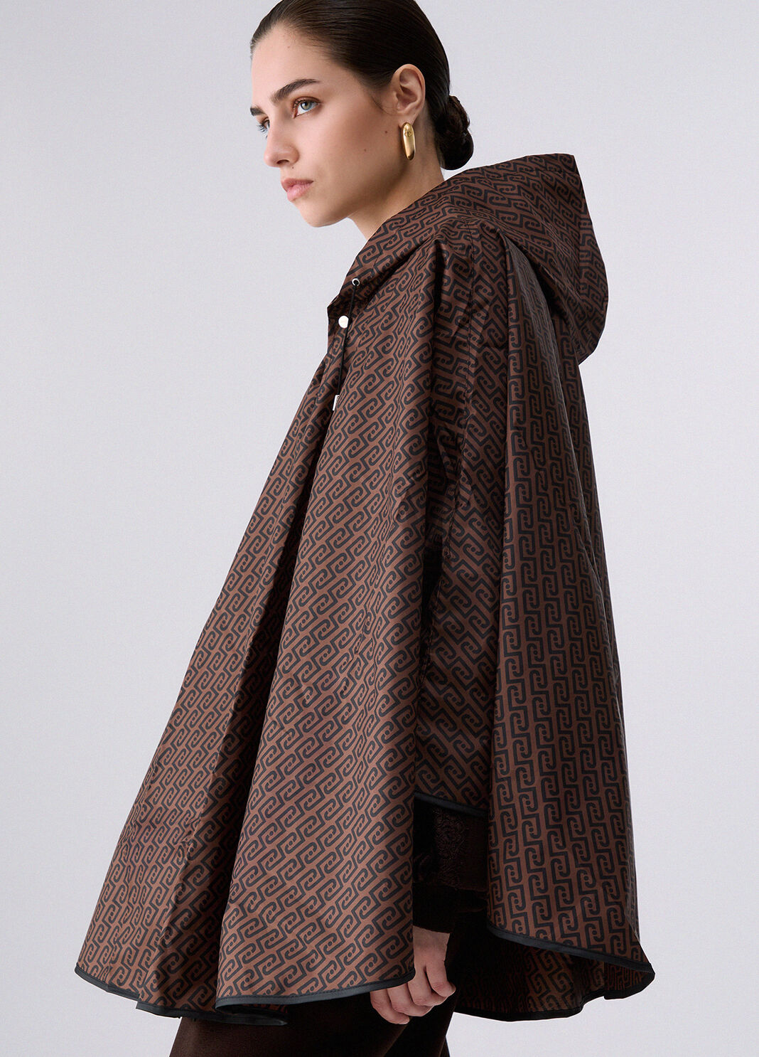 Animal Print Packable Poncho brown/monogram Liu Jo - large image number 4