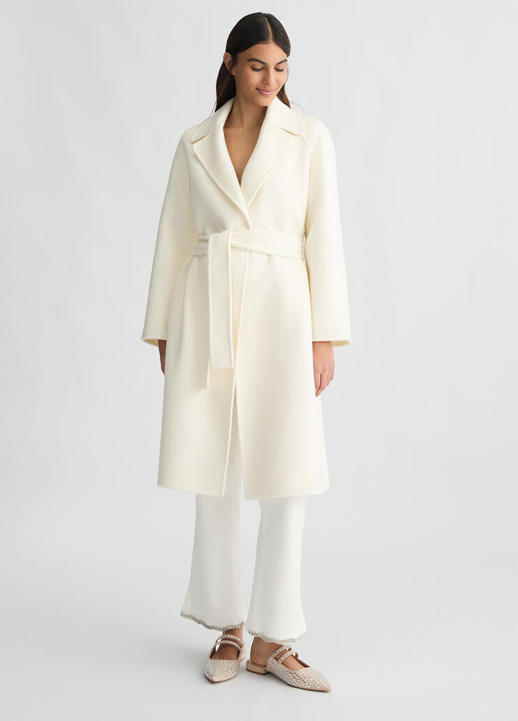 Wool-blend coat white Liu Jo - medium Wool-blend coat white Liu Jo - medium