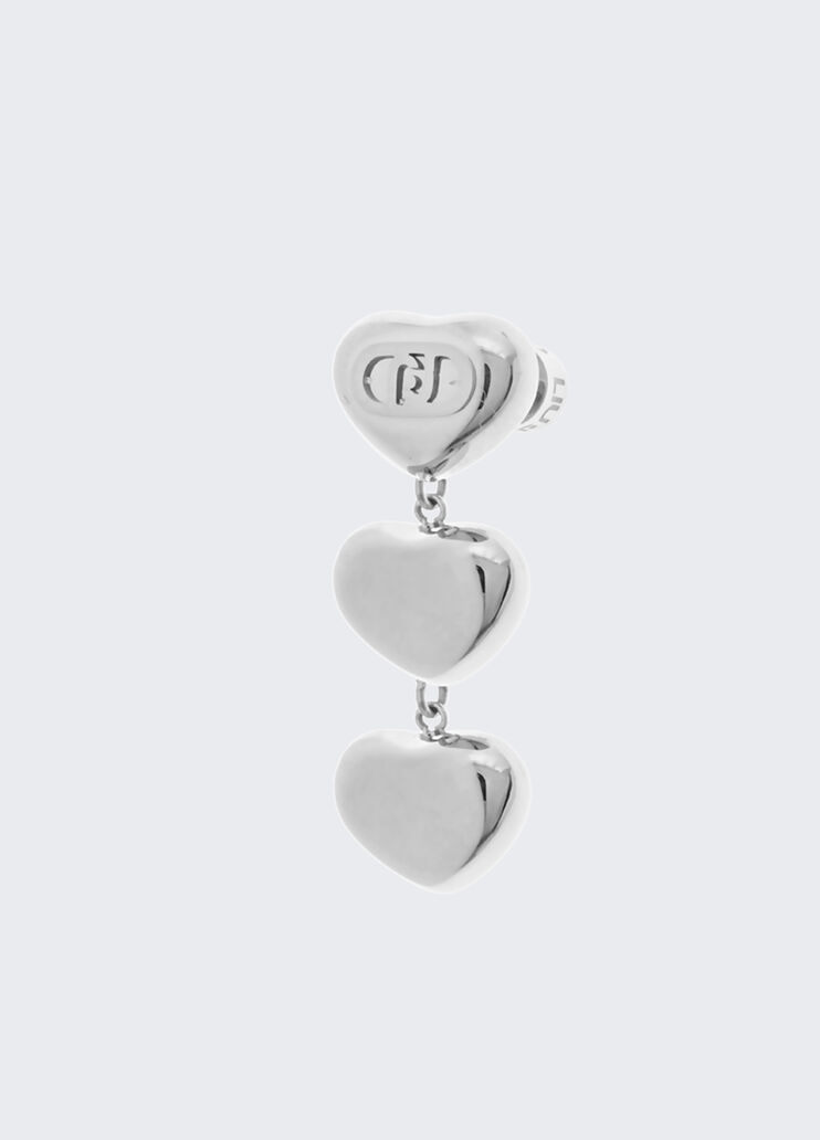 Pendant earrings with hearts silver Liu Jo - medium Pendant earrings with hearts silver Liu Jo - medium