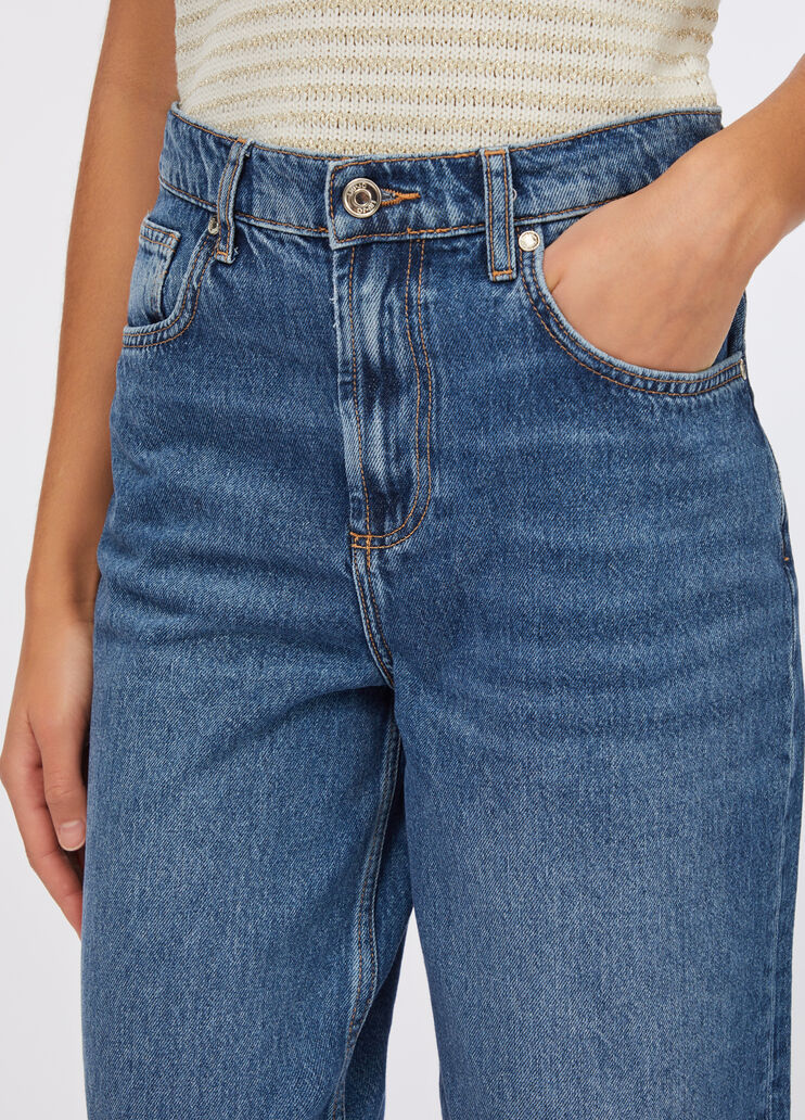 Low-rise wide-leg jeans blue denim Liu Jo - large image number 4