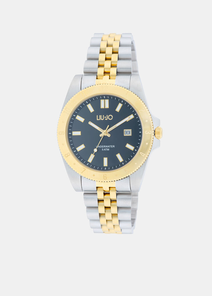 Two-tone steel watch blue Liu Jo - medium