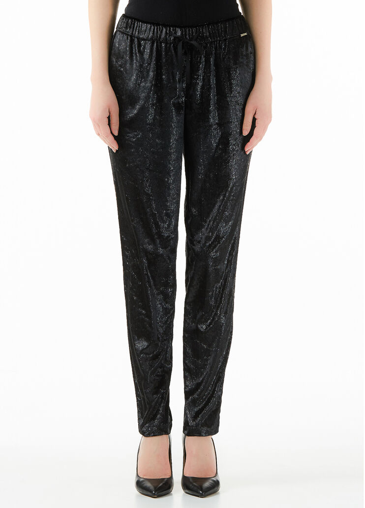 Pantalón de chándal de terciopelo Negro Liu Jo - large image number 0 Pantalón de chándal de terciopelo Negro Liu Jo - large image number 0