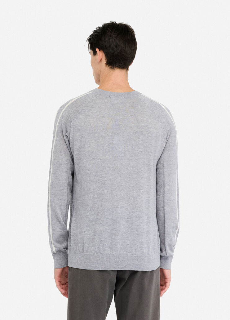 Pull 100 % laine gris chiné Liu Jo - large image number 1