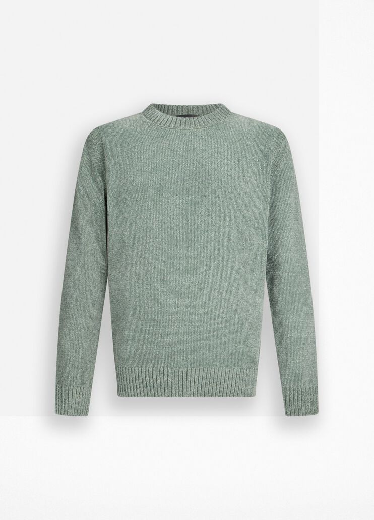 Chenille sweater khaki green Liu Jo - large image number 6 Chenille sweater khaki green Liu Jo - large image number 6