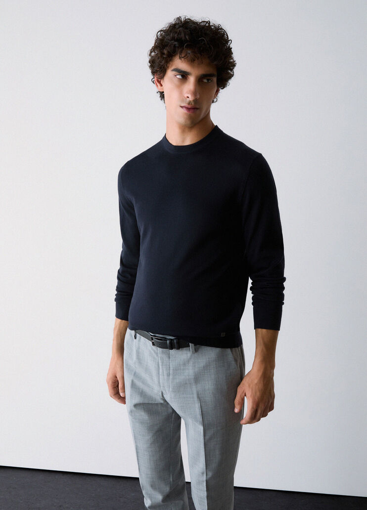Strick aus Wolle merino Dunkelblau Liu Jo - medium