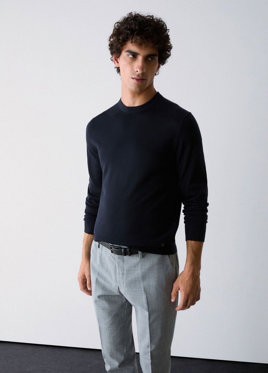 Strick aus Wolle merino Dunkelblau Liu Jo - large image number 2