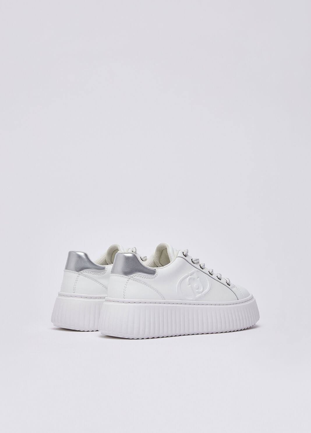 Sneakers platform in pelle bianco Liu Jo - large image number 3