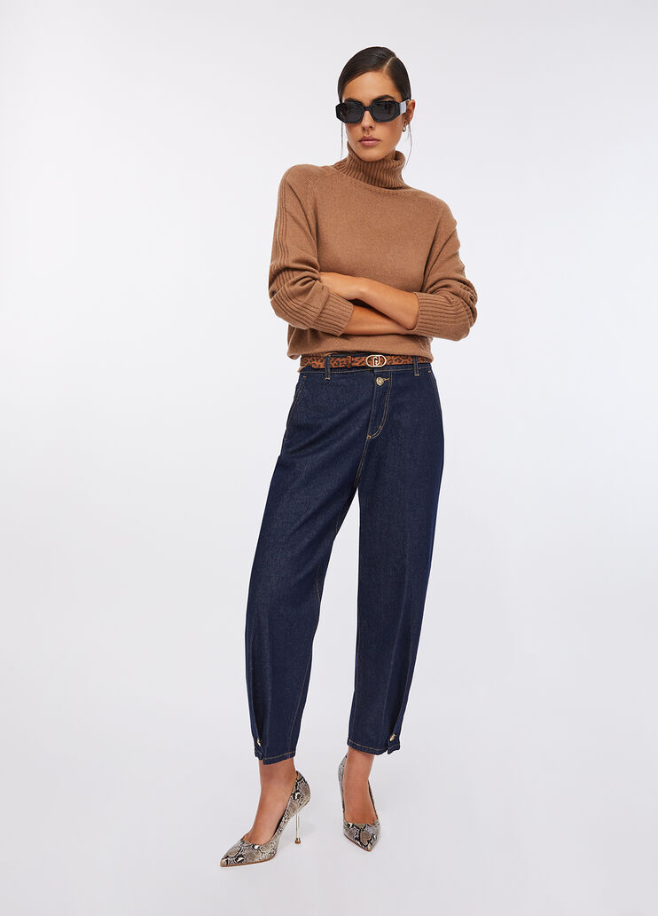 Vaqueros tobilleros abullonados lavado clásico Liu Jo - medium Vaqueros tobilleros abullonados lavado clásico Liu Jo - medium