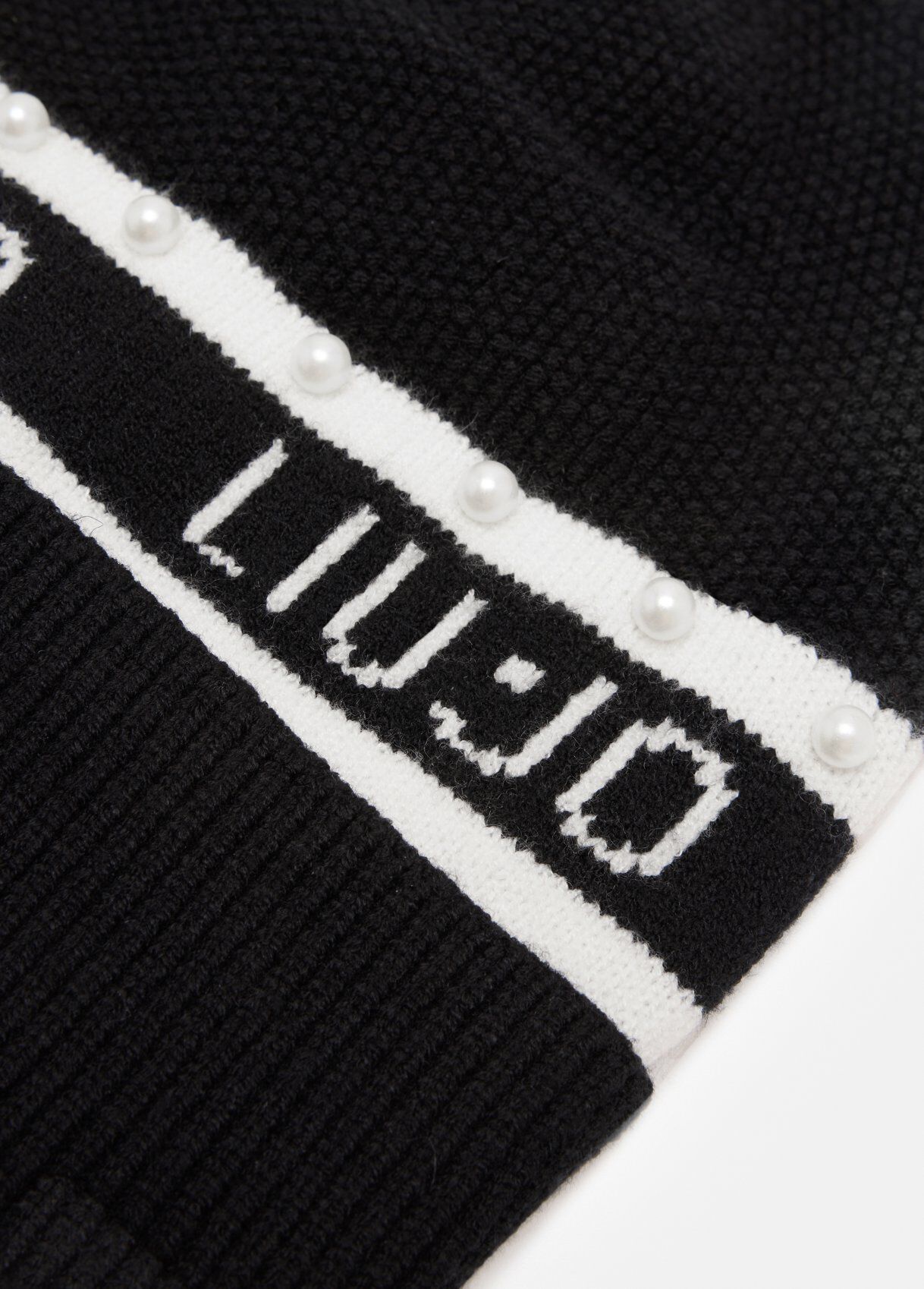 Beanie hat with logo colour black | Liu Jo