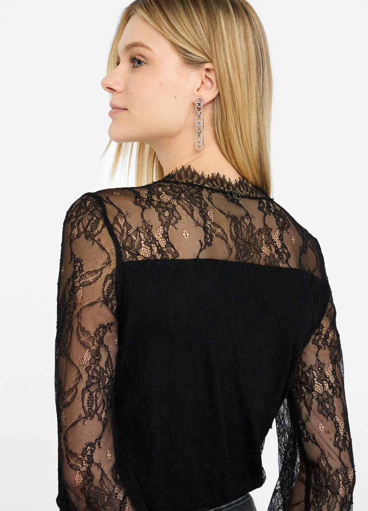 Lace body black Liu Jo - large image number 4 Lace body black Liu Jo - large image number 4