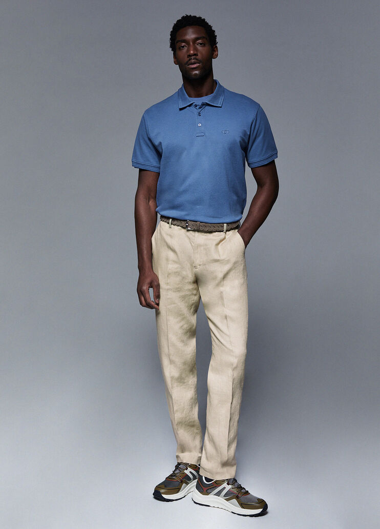 Pantalon 100&nbsp;% lin beige Liu Jo - medium