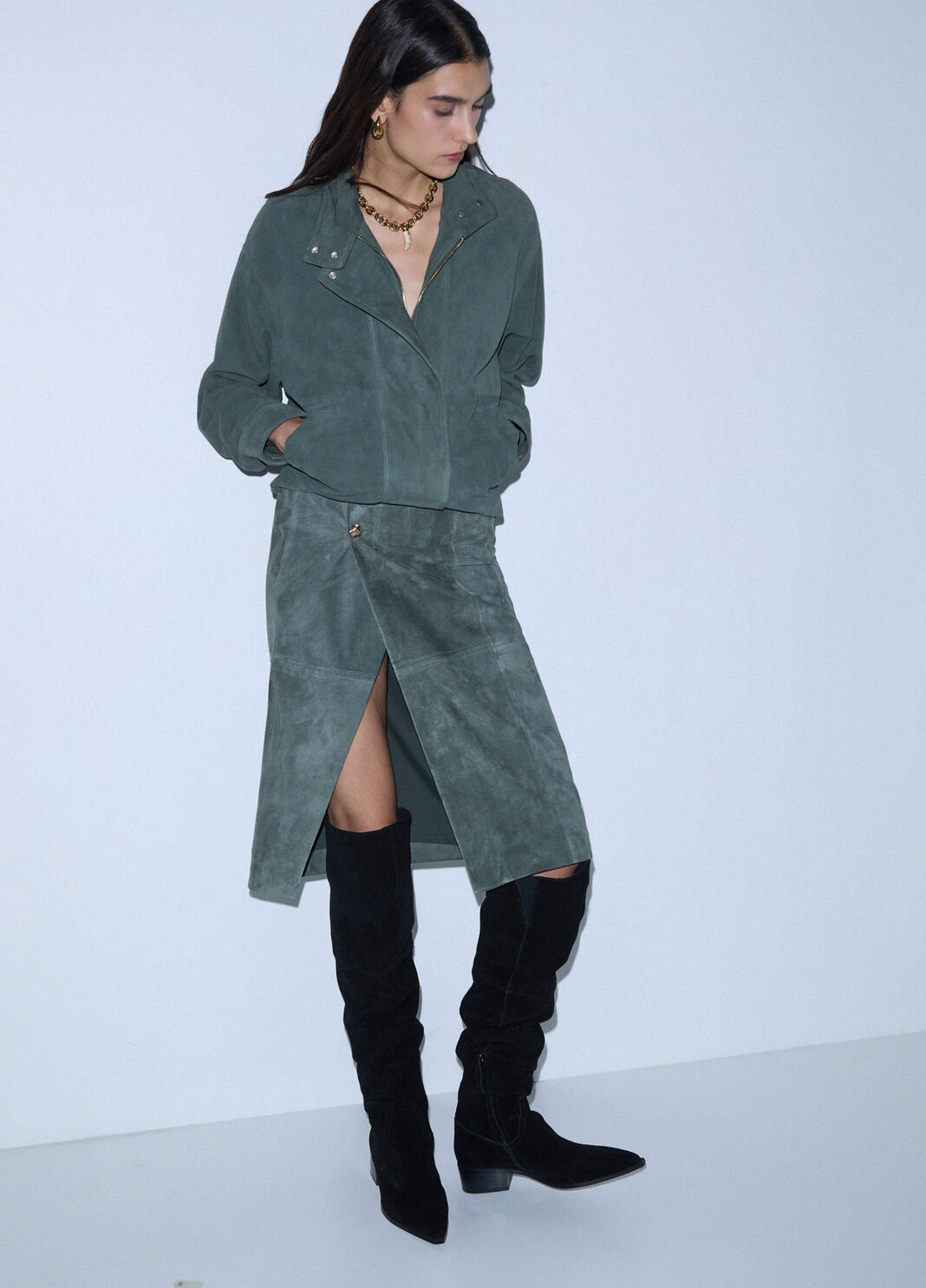Suede Over-the-Knee Boots black Liu Jo - large image number 0