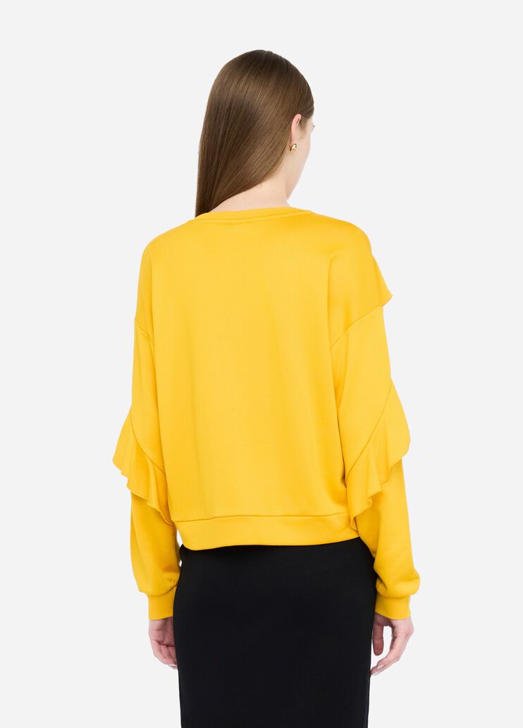 Sweatshirt with ruching dark gold Liu Jo - large image number 1 Sweatshirt with ruching dark gold Liu Jo - large image number 1