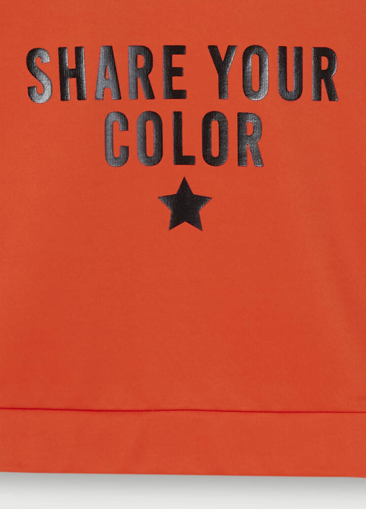 Sweatshirt with print Orange Liu Jo - large image number 2 Sweatshirt with print Orange Liu Jo - large image number 2