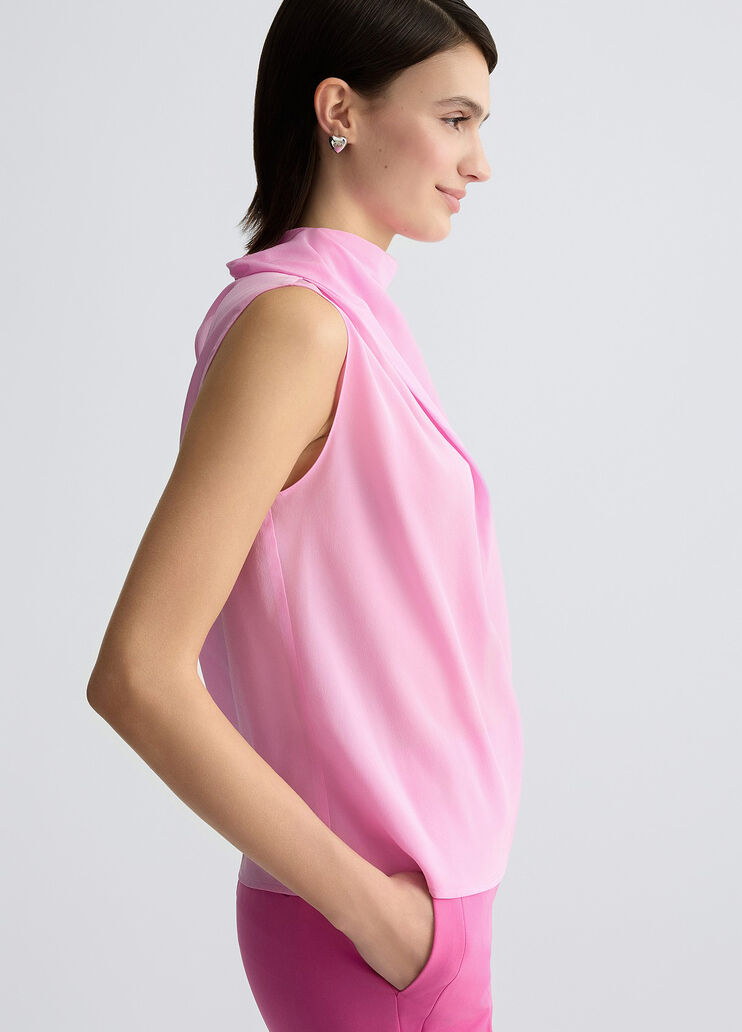 Silk Top pink Liu Jo - large image number 3 Silk Top pink Liu Jo - large image number 3