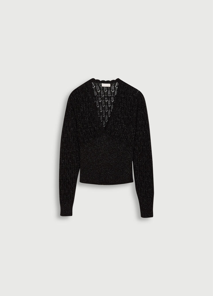 Lurex® jumper black Liu Jo - large image number 4