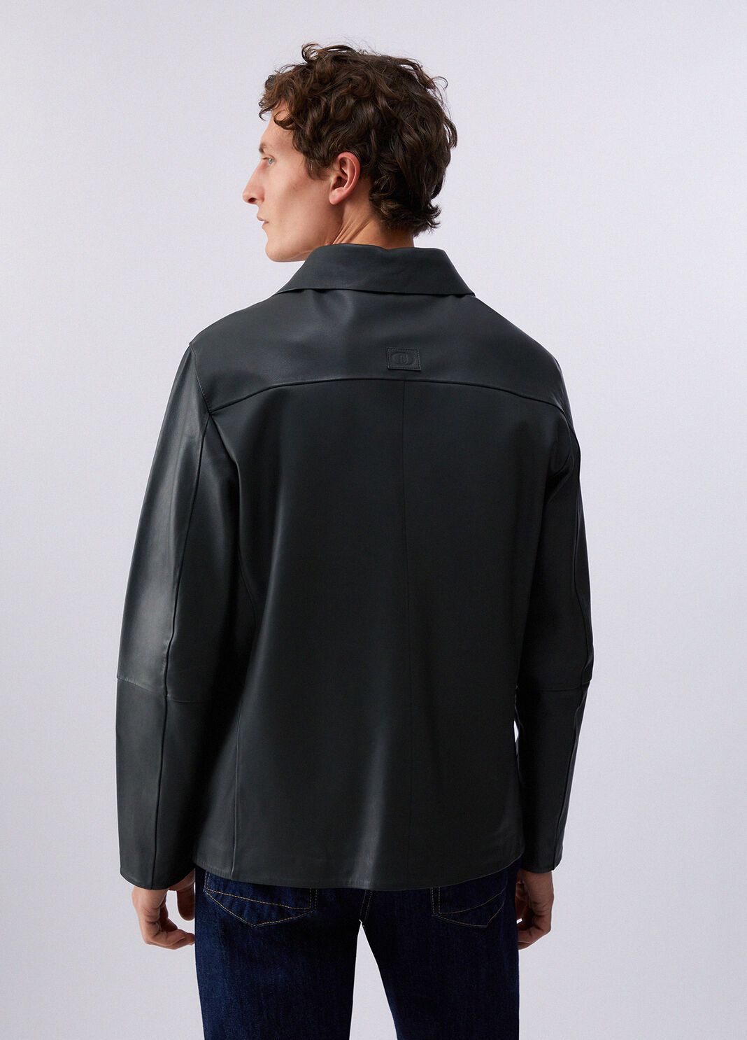 Veste en cuir vert thym Liu Jo - large image number 1