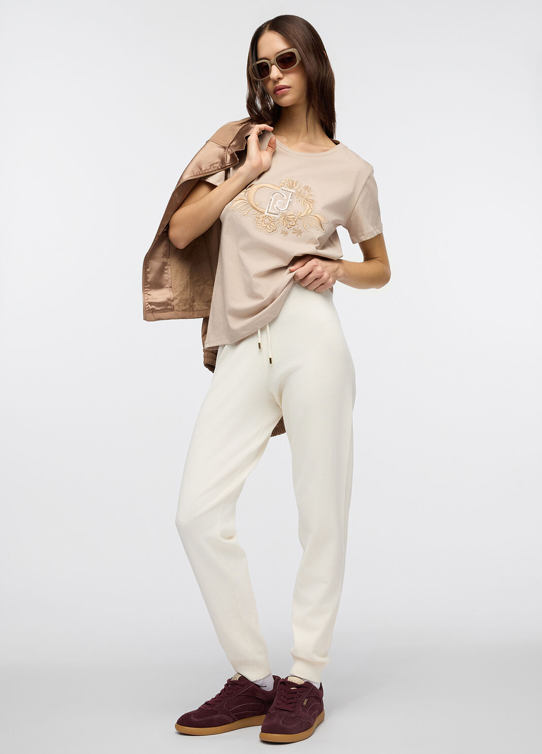 T-shirt Liu Jo Better beige/LJ Liu Jo - large image number 3