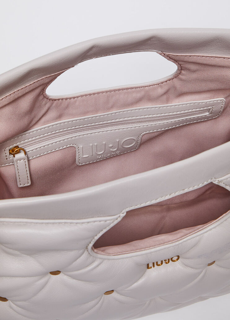 Large bag with studs beige Liu Jo - large image number 5 Large bag with studs beige Liu Jo - large image number 5