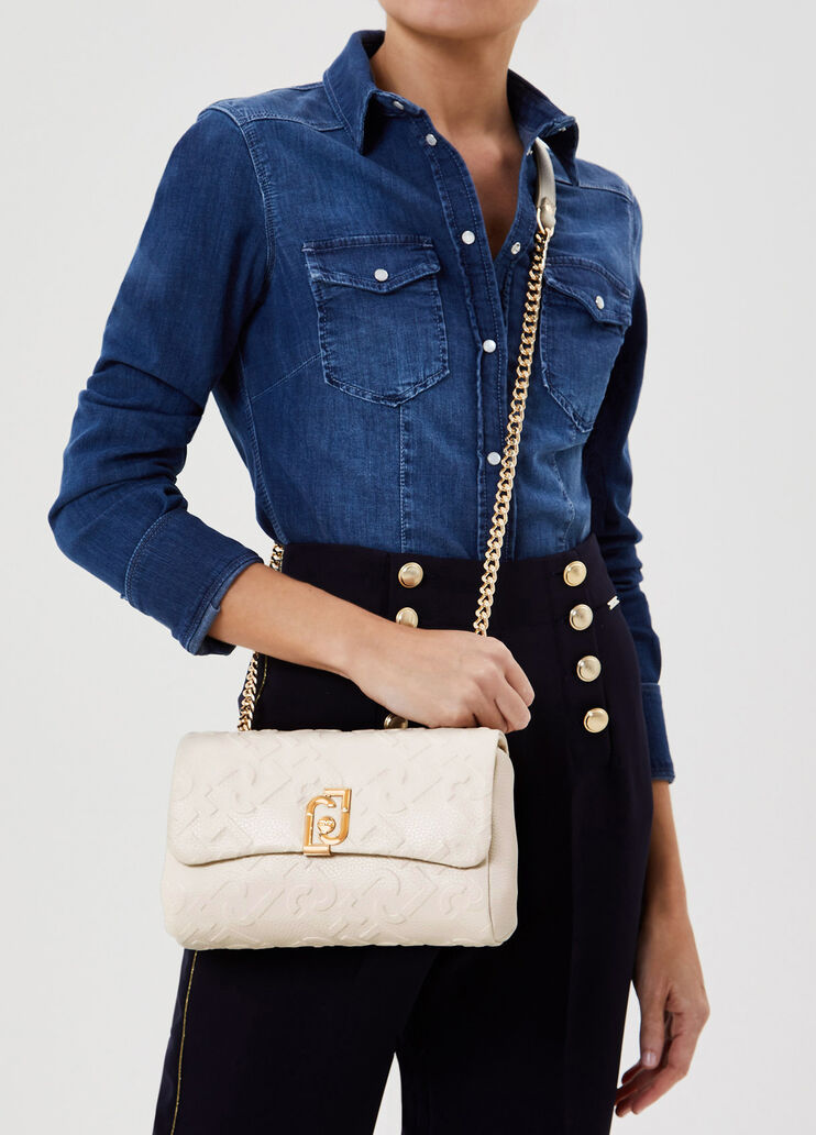 Umhängetasche mit Logo Mandelmilch Liu Jo - large image number 1