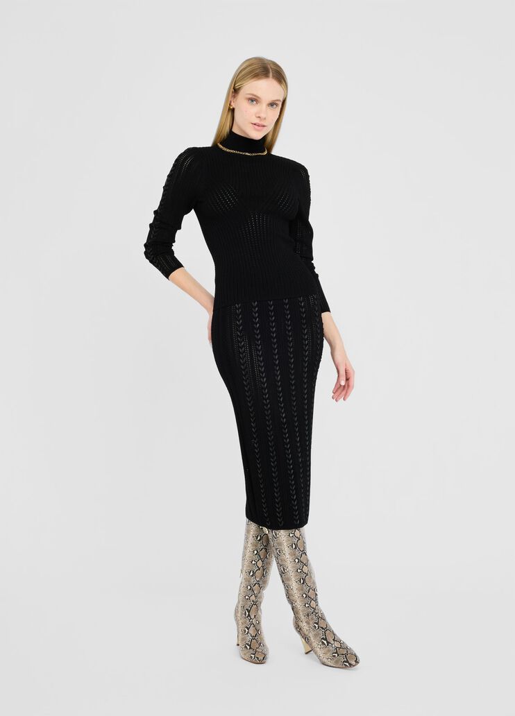 Knit skirt black Liu Jo - medium Knit skirt black Liu Jo - medium