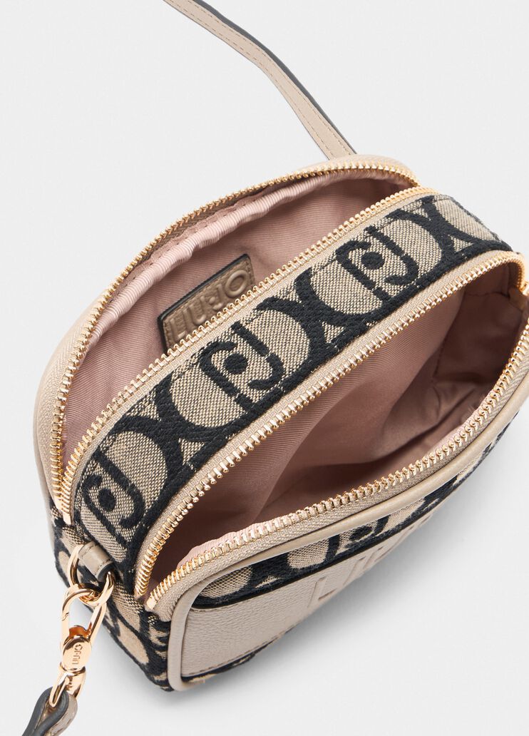 Small jacquard crossbody bag dark grey Liu Jo - large image number 6 Small jacquard crossbody bag dark grey Liu Jo - large image number 6