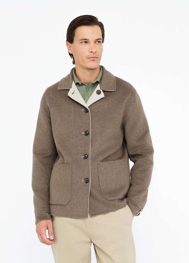 Reversible wool shacket white/brown Liu Jo - medium Reversible wool shacket white/brown Liu Jo - medium