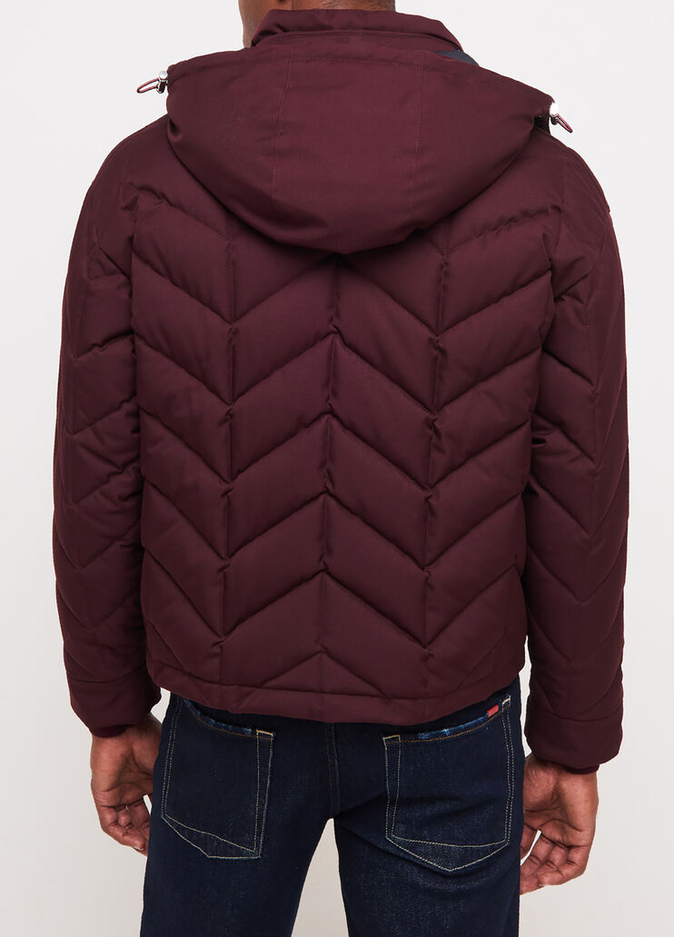 Padded bomber jacket with removable hood grape Liu Jo - large image number 1