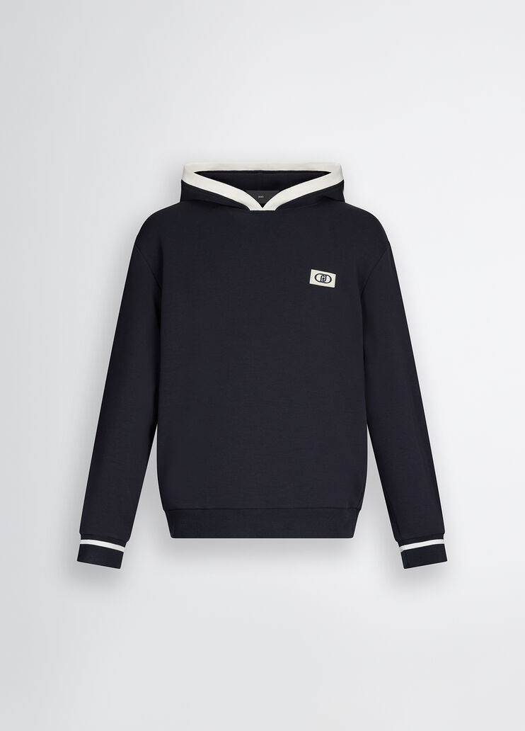 Blue hoody dark blue Liu Jo - large image number 6 Blue hoody dark blue Liu Jo - large image number 6