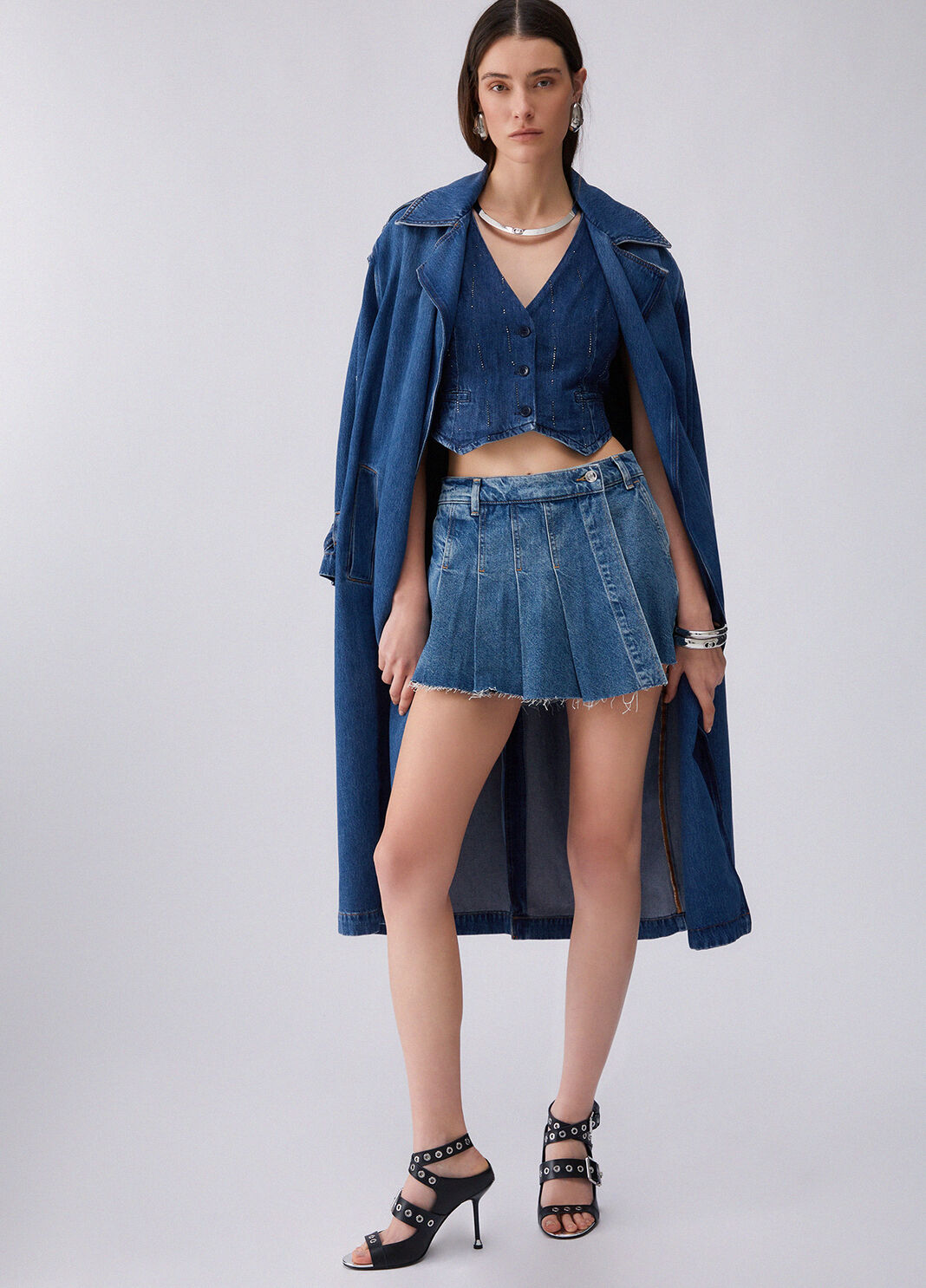 Denim trouser-skirt blue denim Liu Jo - large image number 5