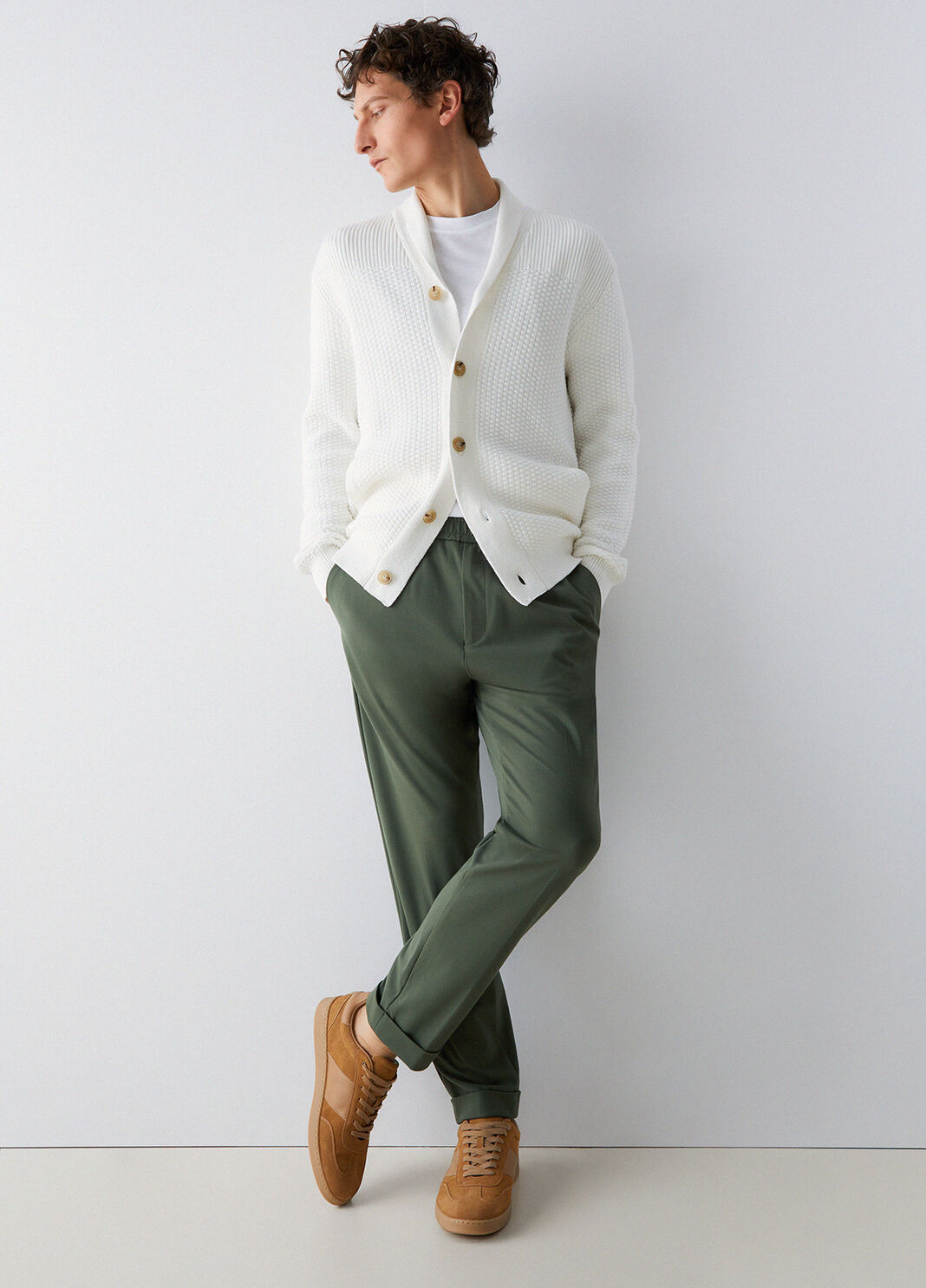 Jersey joggers thyme green Liu Jo - large image number 2