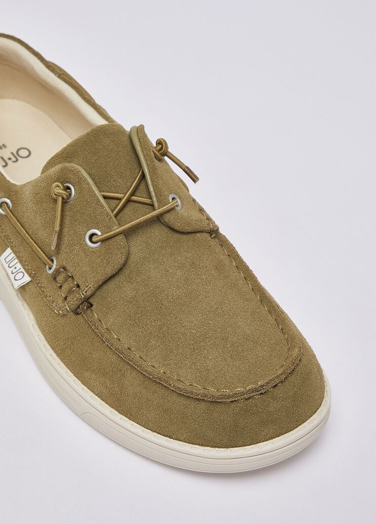 Casual suede loafers green Liu Jo - medium