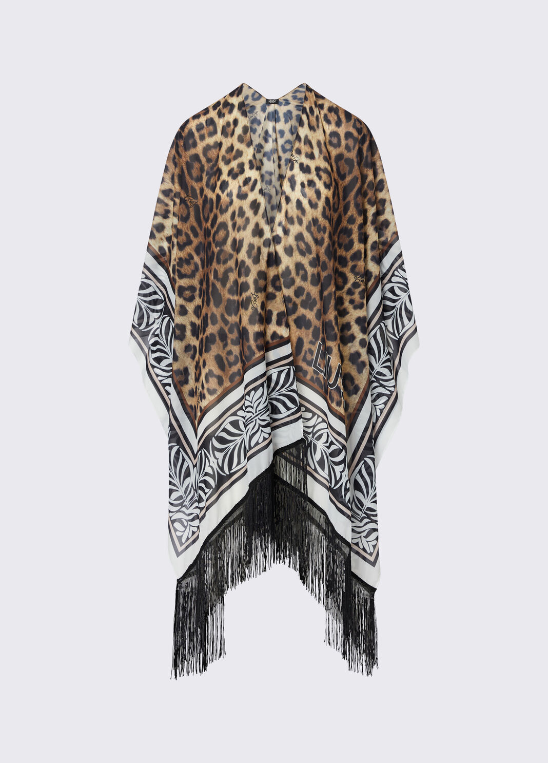 Animal-print caftan with fringing animal print Liu Jo - large image number 1