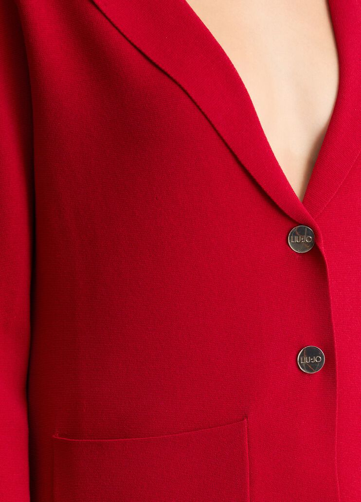 Red knit jacket red Liu Jo - large image number 4 Red knit jacket red Liu Jo - large image number 4