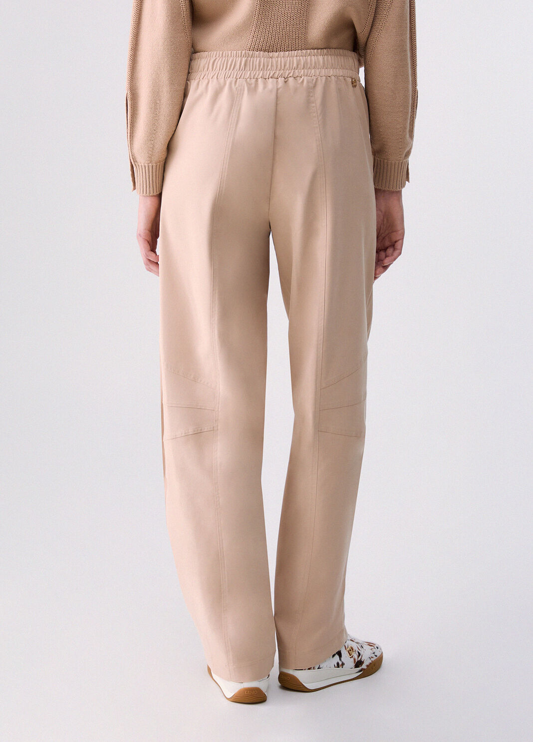 Wide-leg trousers beige Liu Jo - large image number 1