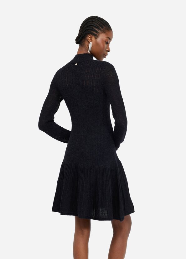 Wool and alpaca dress black Liu Jo - large image number 1
