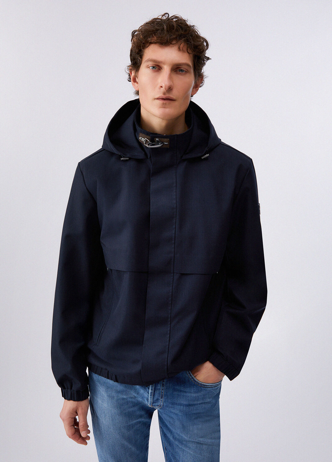 Hooded raincoat dark blue Liu Jo - large image number 0