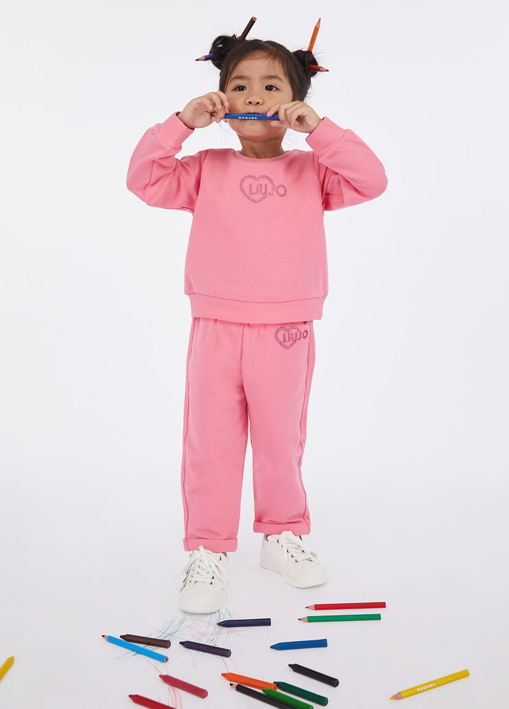 Cotton jogging bottoms camellia Liu Jo - large image number 2