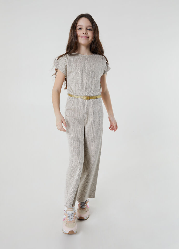 Knit jumpsuit with belt caramel Liu Jo - large image number 2