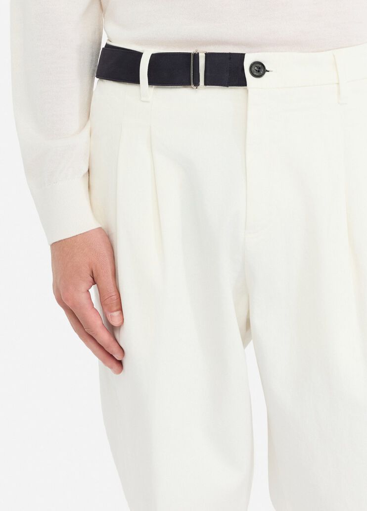 Cotton trousers with belt white Liu Jo - large image number 2