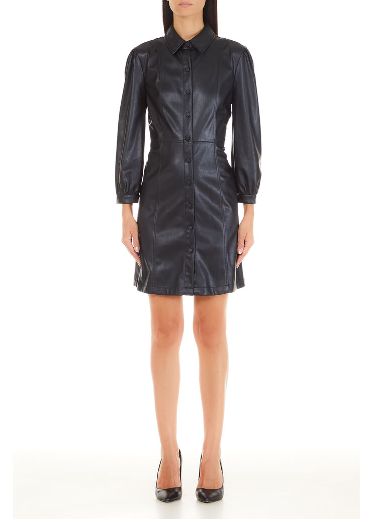 Vestido corto con botones  negro Liu Jo - large image number 0